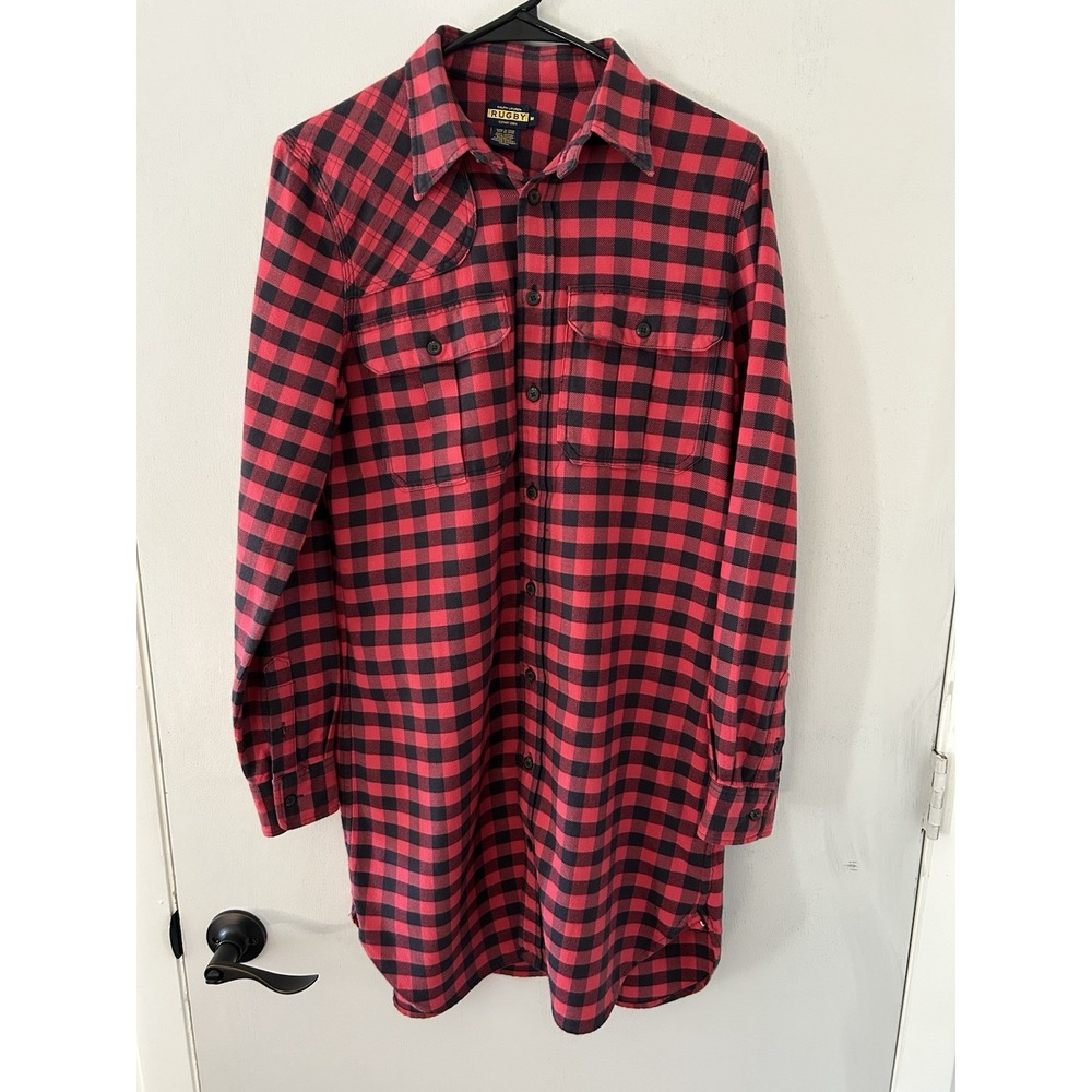 Vintage Ralph Lauren Polo Rugby Y2K Flannel Classic Red/Black Lumberjack Plaid M